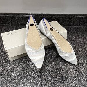 Rothy's Inverse Stripe Point Flats